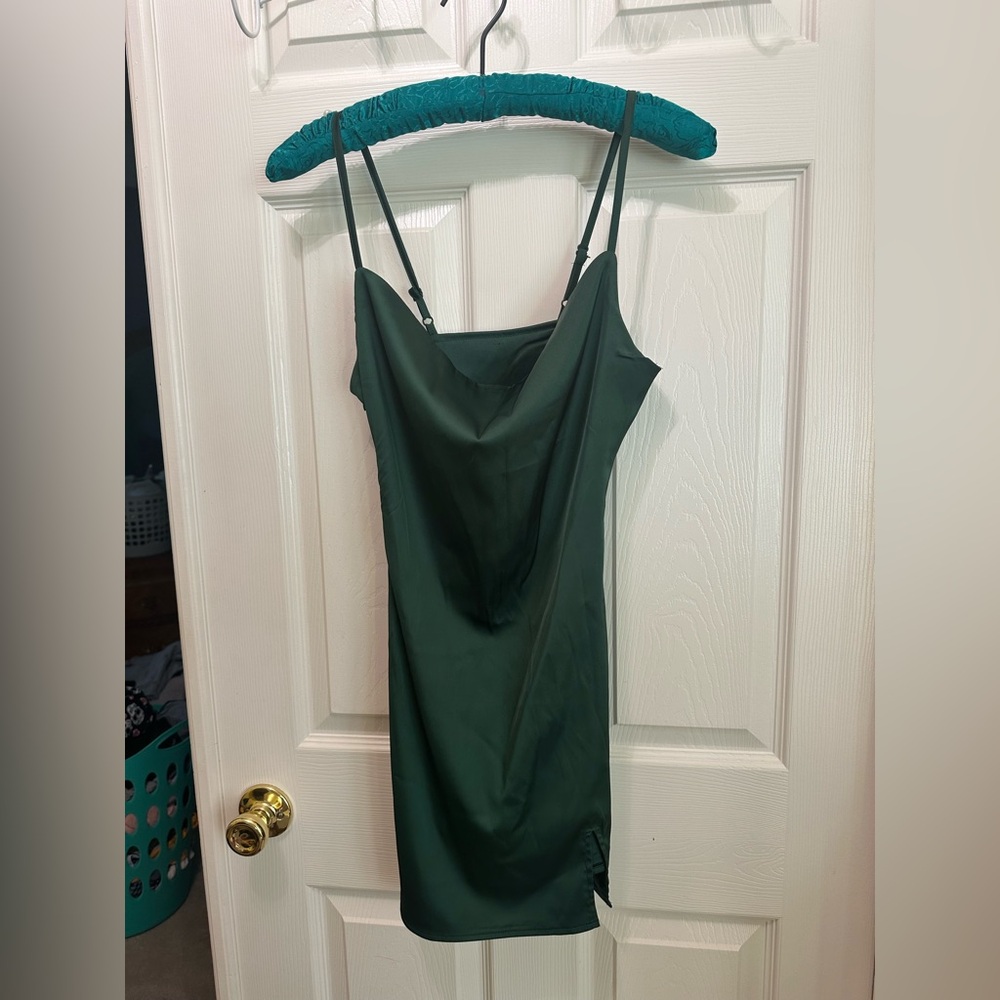 Green Slip Dress